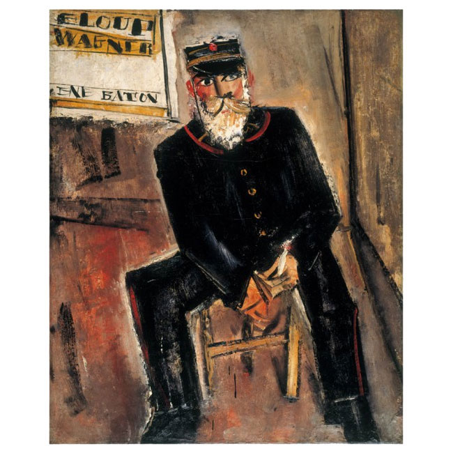 楽天市場】絵画 F6号 佐伯祐三 「郵便配達夫（大阪中之島美術館所蔵