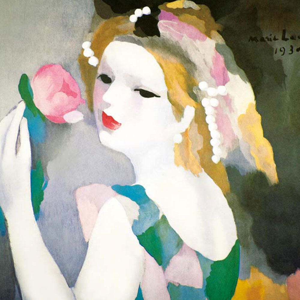 絵画 ローランサン 雅やかな宴 パリの女神 絵画 ローランサン 雅やかな