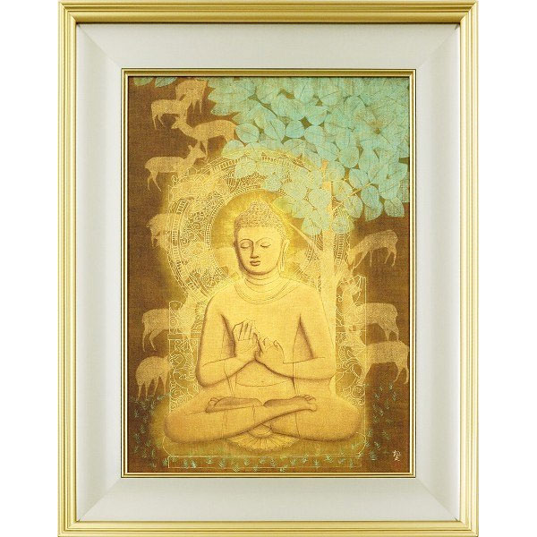 山岡恒ニ 『印度カジュラーホー』油絵 油彩 絵画 P10 独立須田賞