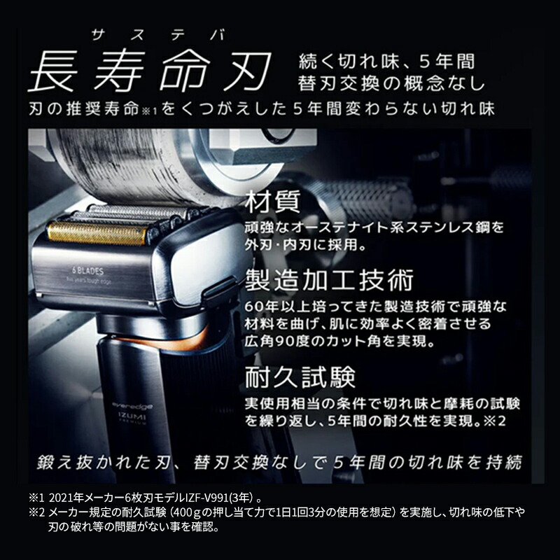 楽天市場】マクセル イズミ メンズシェーバー エバーエッジ 往復式 6枚