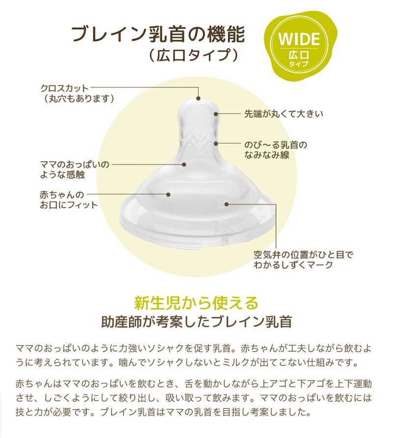 楽天市場】Betta 哺乳瓶 ドクターベッタ 哺乳びん ブレイン ワイド