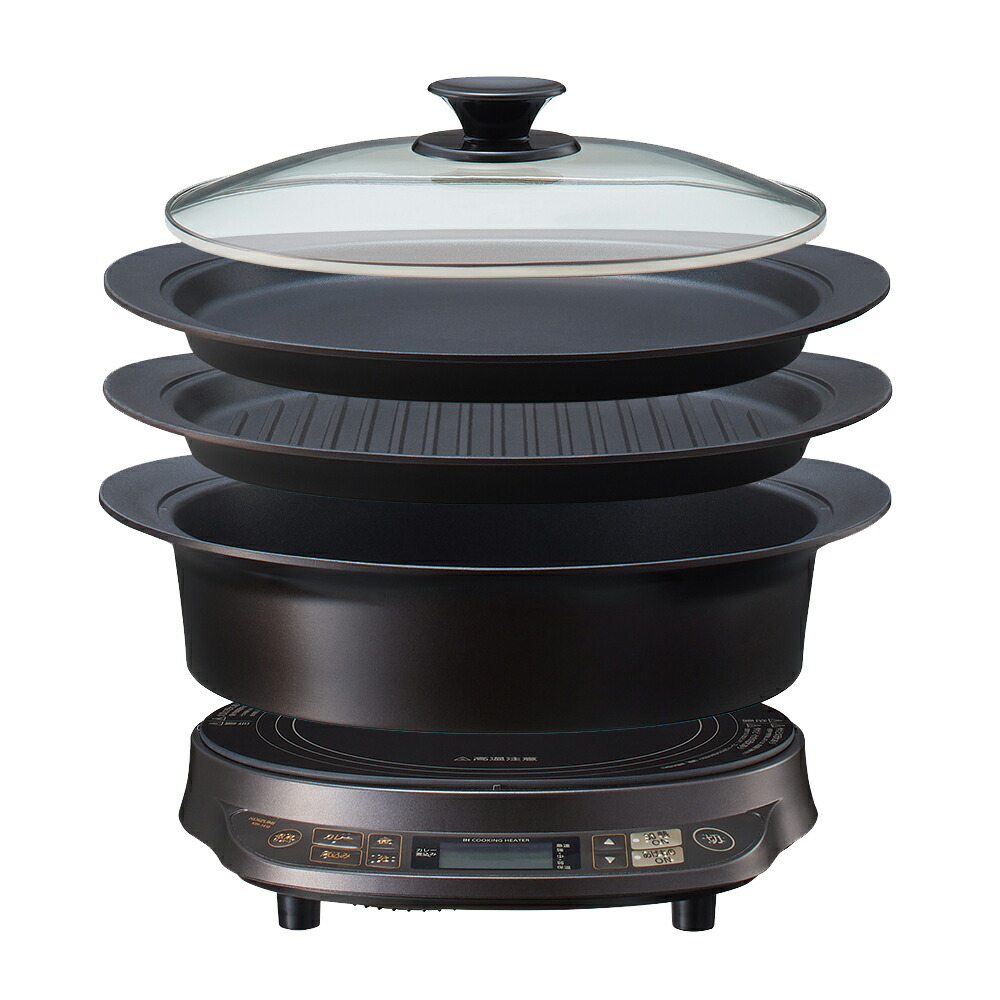 楽天市場】[在庫処分 残りわずか] コイズミ IHマルチグリル鍋 1400W IH