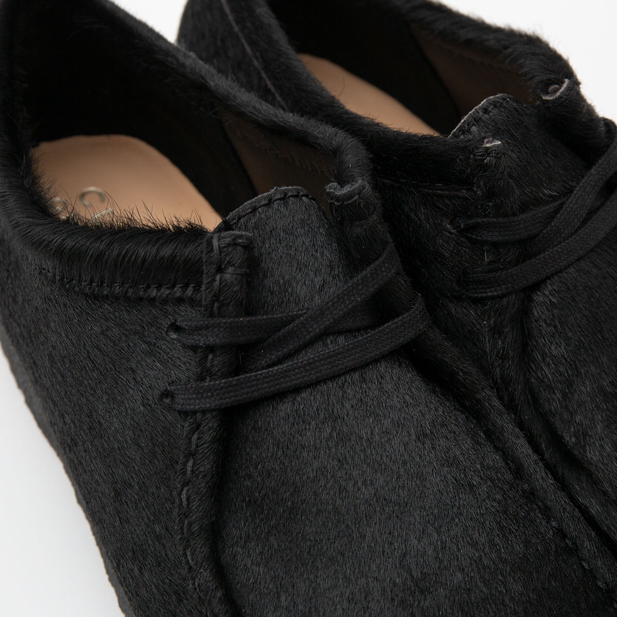 楽天市場】クラークス ワラビー ブラックヘアーオン Clarks Wallabee