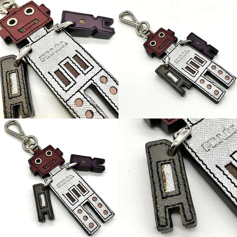 楽天市場】プラダ ロボット キーリング キーホルダー バッグチャーム