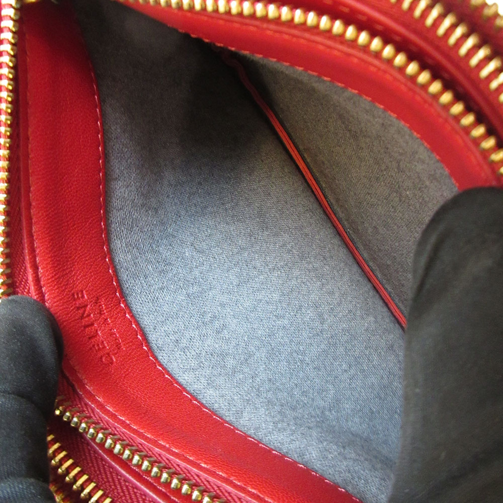 楽天市場】セリーヌ トリオ スモール レッド 赤 ショルダーバッグ