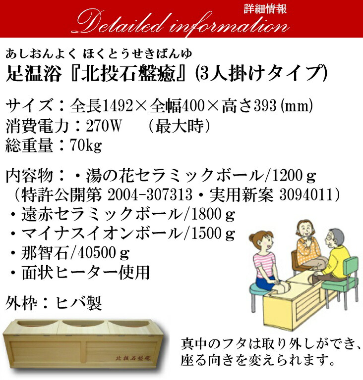 楽天市場】岩盤浴 足湯 水なし 玉川温泉 足浴 足温浴 北投石盤癒 3人