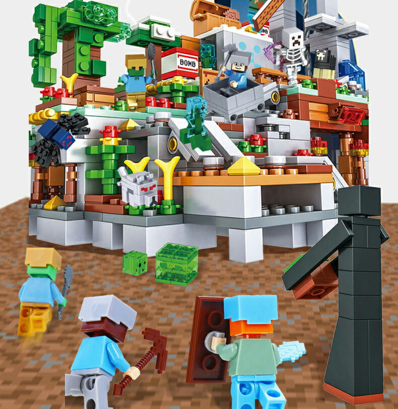 楽天市場】着後レビューで特典☆ 互換 ブロック ミニフィグ マイクラ風