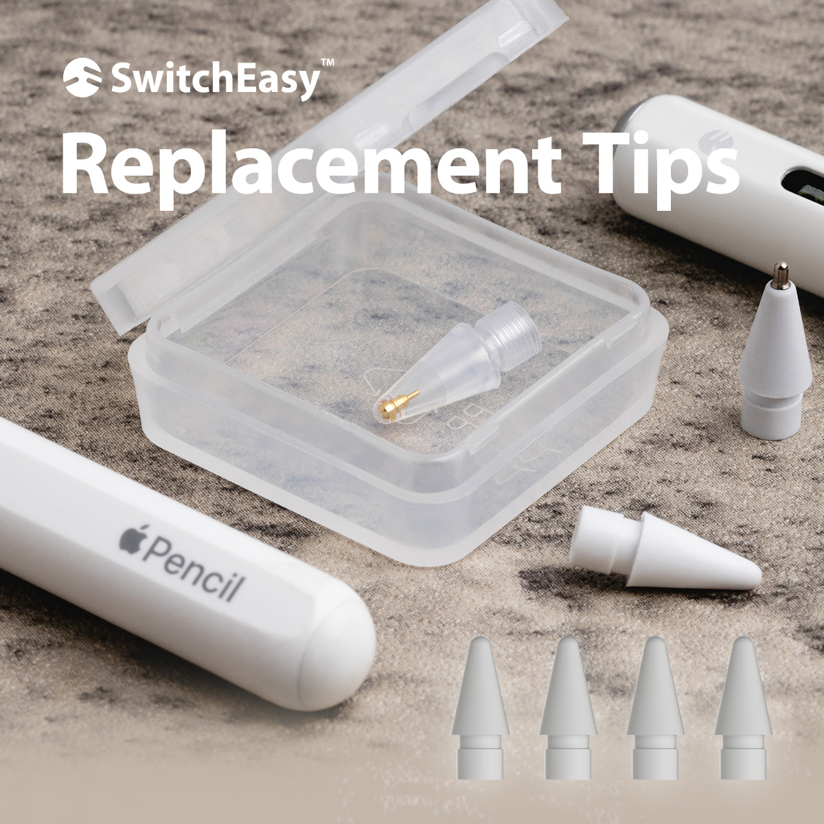 楽天市場】Apple Pencil ペン先 4個 セット Apple Pencilペン先 第2