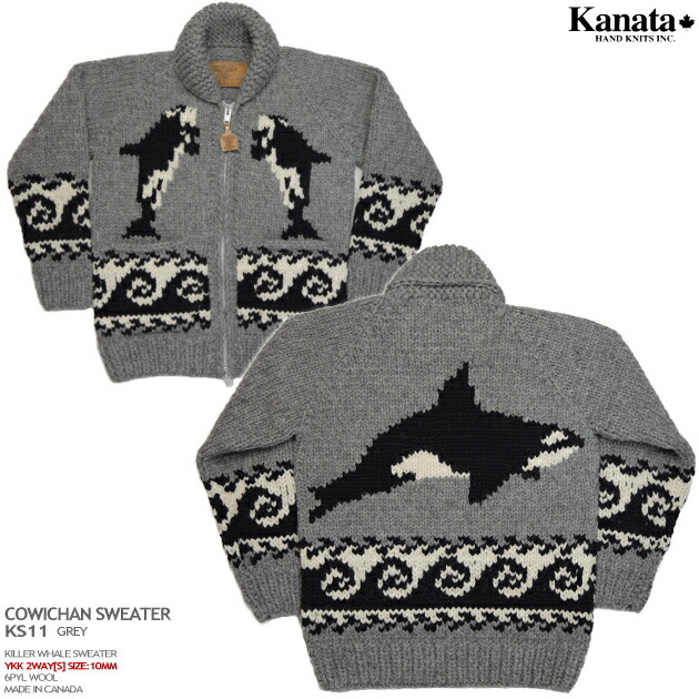 カナタ ⭐️ カウチンセーター カナタ KANATA カウチンセーター 6プライウール サンダーバードリーフ