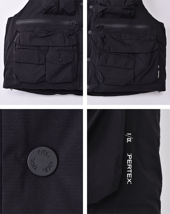 楽天市場】F/CE. PERTEX WATERPROOF DOWN VEST / BLACKエフシーイー