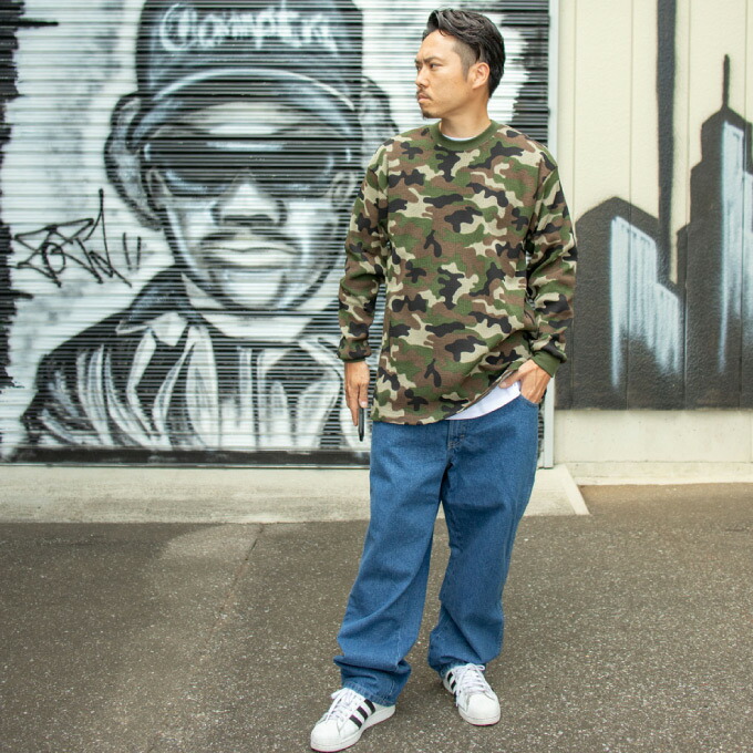 楽天市場】PRO CLUB プロクラブ 【長袖 迷彩 サーマル 8.1oz】 厚手