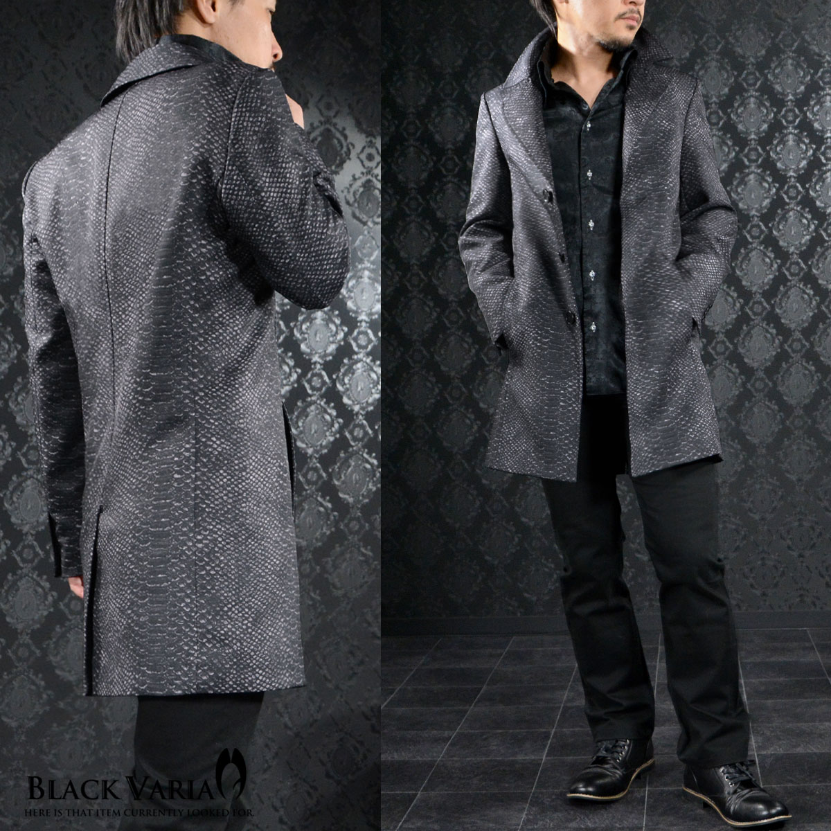 楽天市場】BLACK VARIA ブラックバリア blackvaria ロングコート