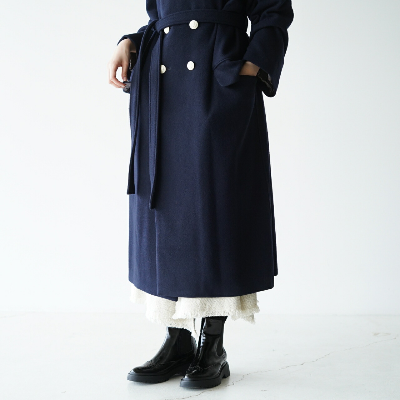 楽天市場】マノン MANON メルトン ダブル コート MELTON DOUBLE COAT