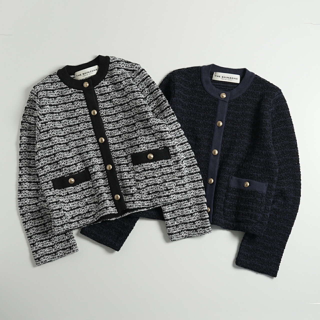 楽天市場】シンゾーン THE SHINZONE ツイード ニット カーディガン