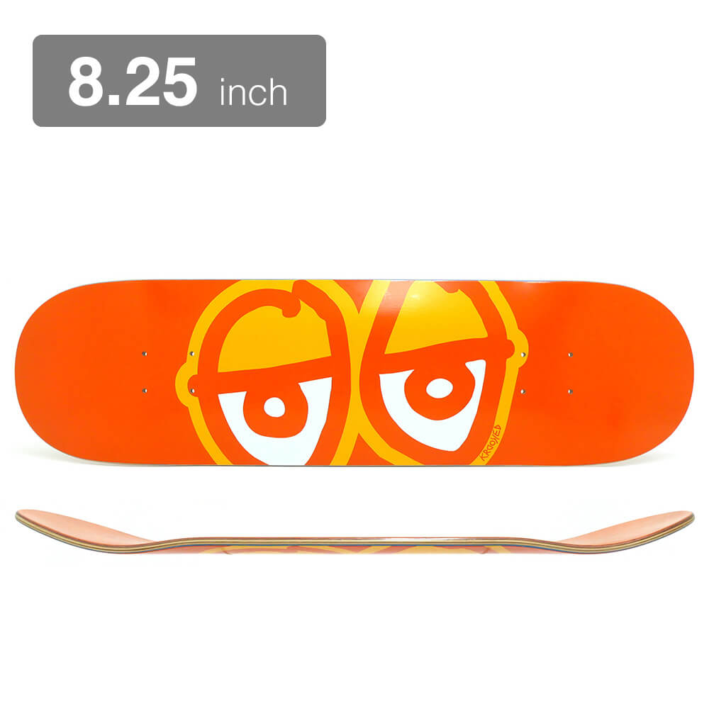 楽天市場】KROOKED DECK クルキッド デッキ TEAM EYES ORANGE 8.25