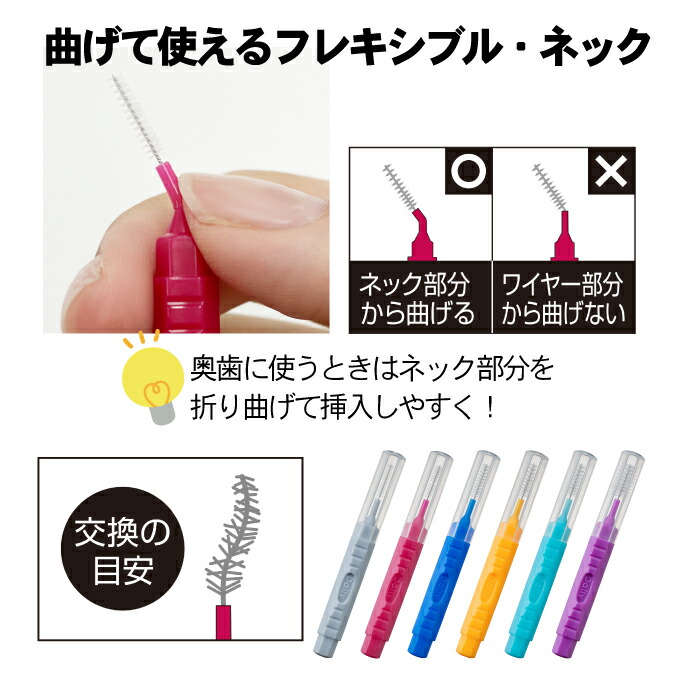 楽天市場】エビス デイリーキャップ付I字歯間ブラシ 4パックセット(20