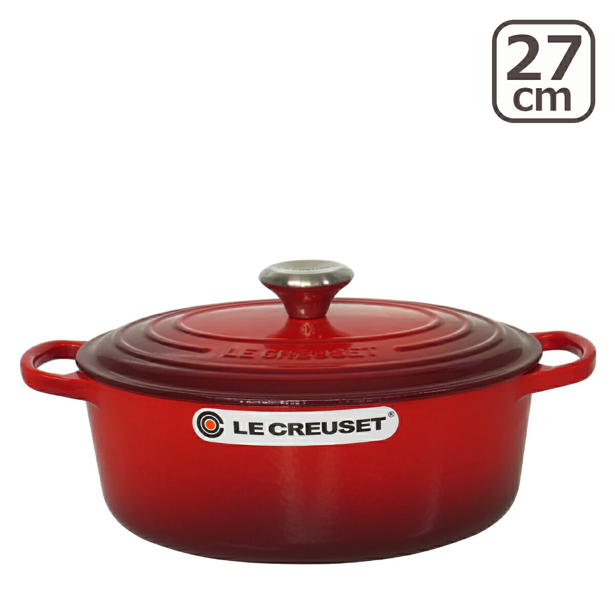 ル・クルーゼ シグニチャー ココット・オーバル 27cm [チェリーレッド
