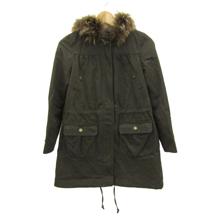 楽天市場】モッズコート レディース ファー付き（カラーカーキグリーン