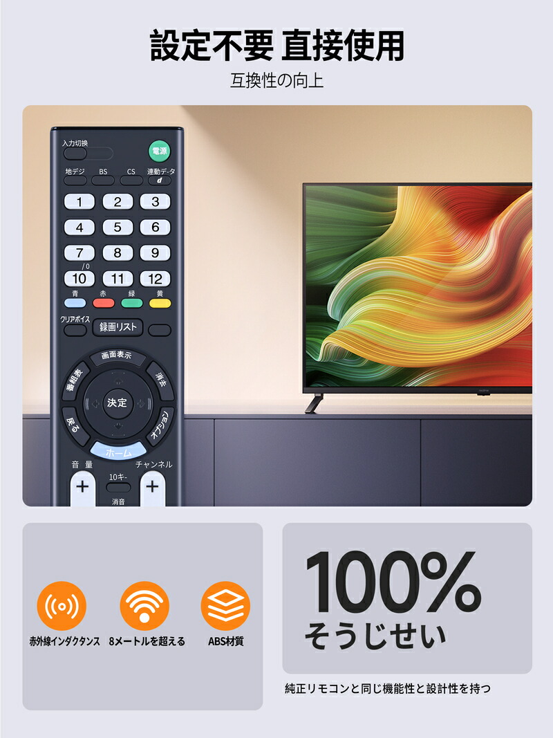 楽天市場】SHZ テレビリモコン RMT-TX302J for SONY ソニー テレビ