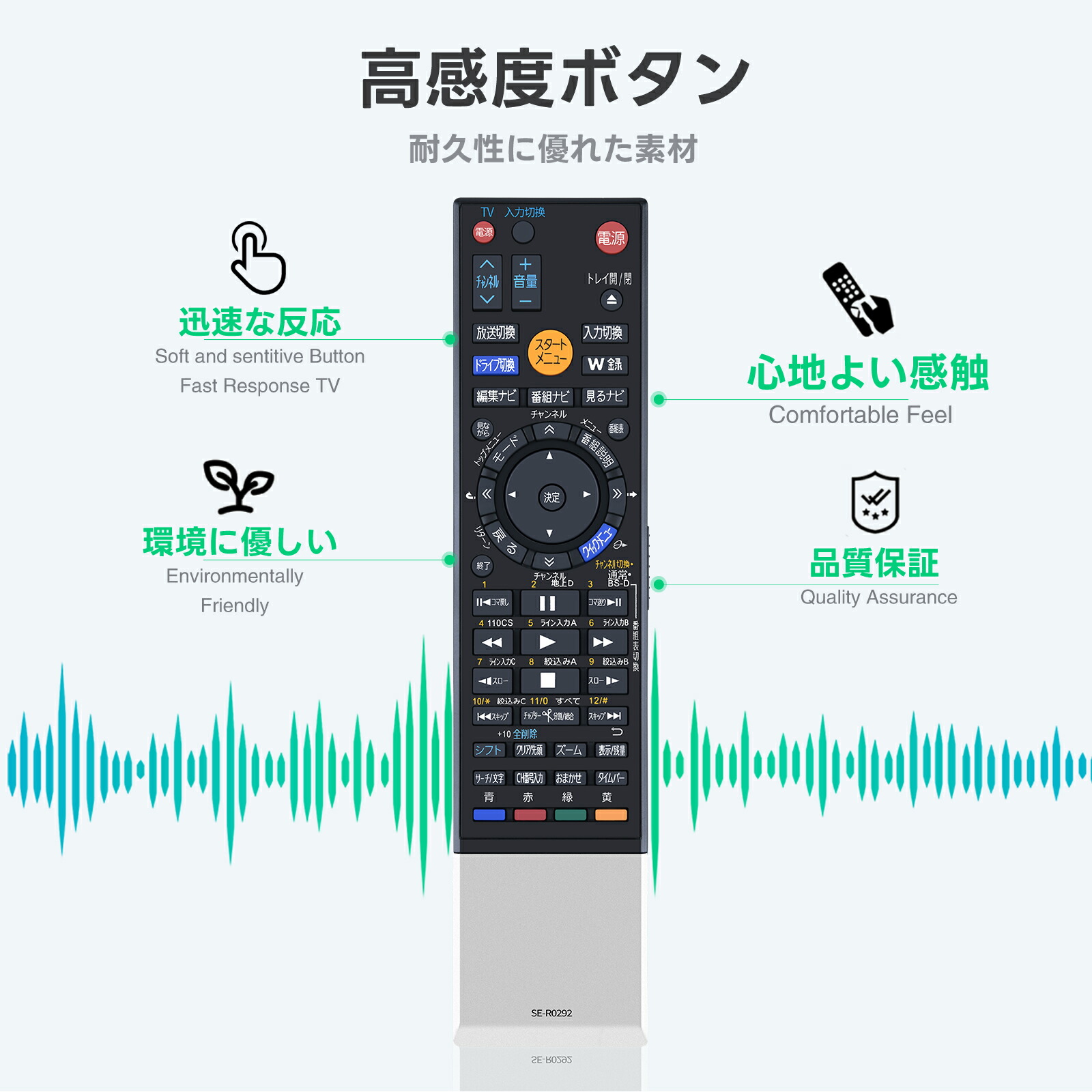 楽天市場】レコーダーリモコン SE-R0292 for TOSHIBA 東芝レコーダー