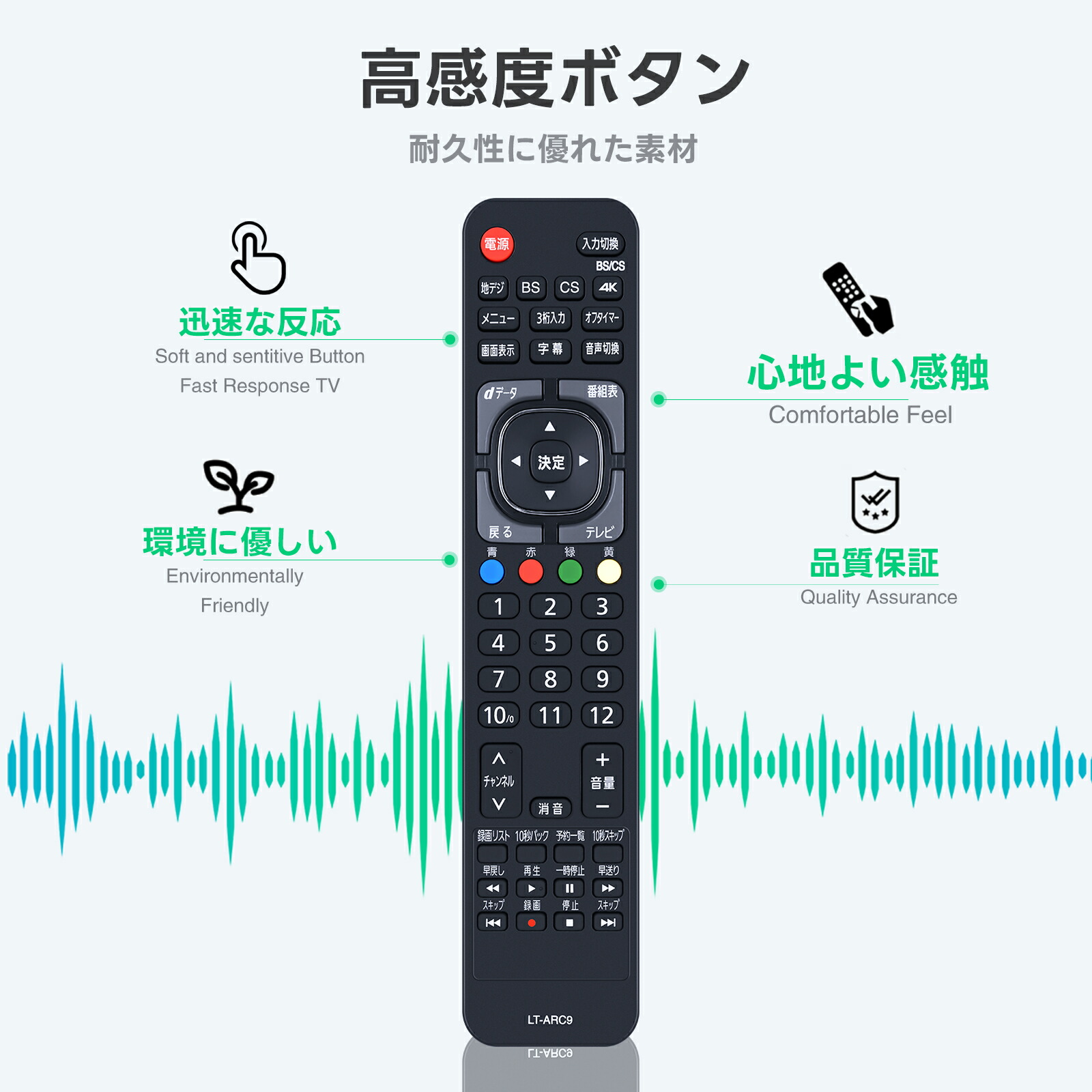 楽天市場】テレビリモコン LT-ARC9 for IRIS OHYAMA アイリスオーヤマ