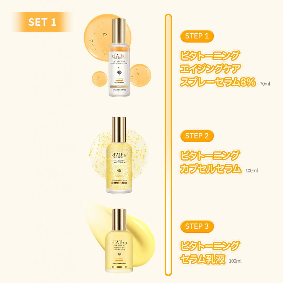 楽天市場】☆楽天限定セット☆【 d'Alba ( ダルバ ) 公式 】【 3STEP