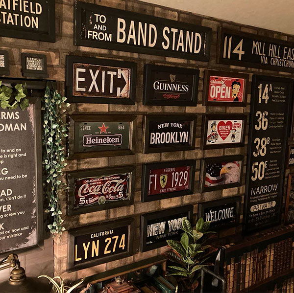 楽天市場】｢EXIT｣インダストリアルアート!! メタル製アートパネル(額