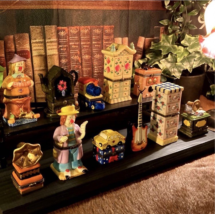 楽天市場】大特価 SALE 11点セット｢陶器製 高級アンティーク小物入れ