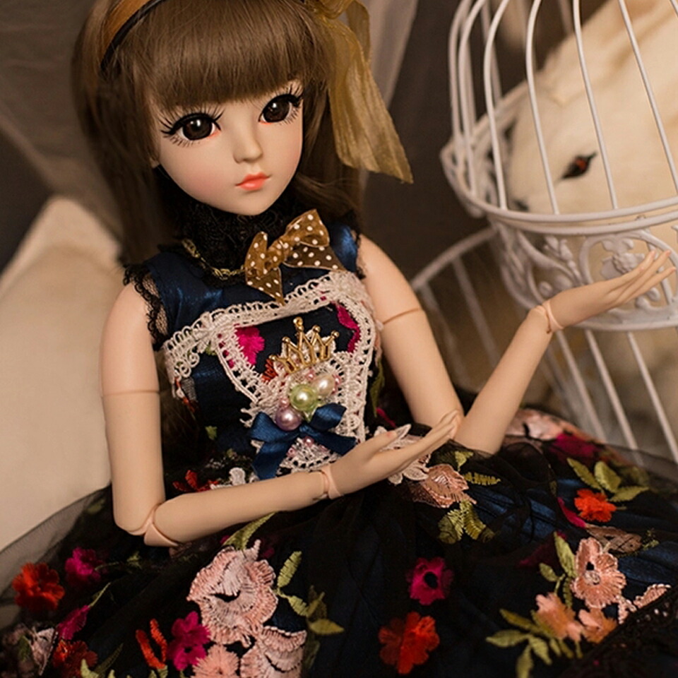 楽天市場】人形 60CM 球体関節人形 BJD 本体 服 ウィッグ 眼球 靴
