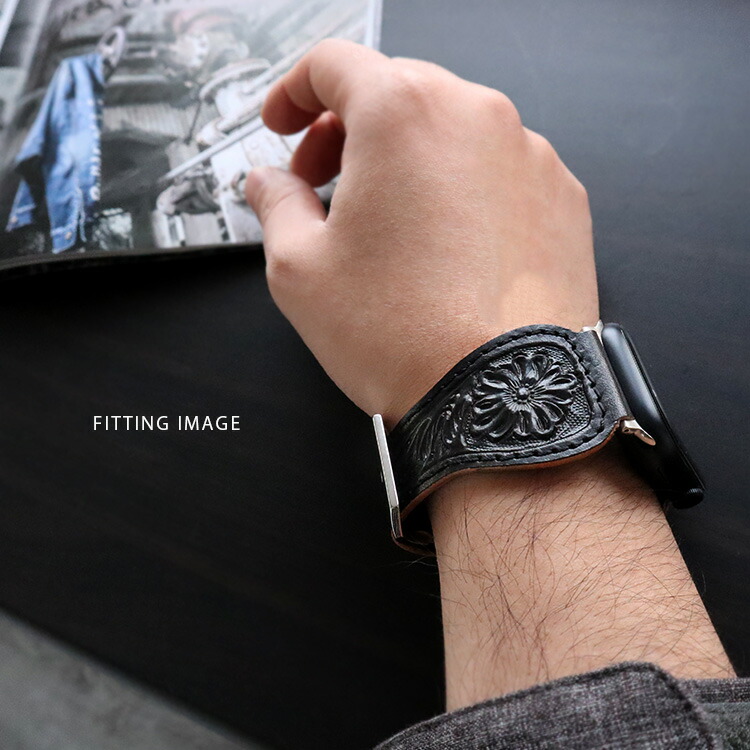 楽天市場】apple watch アップルウォッチ ベルト フラワーカービング