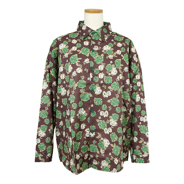 楽天市場】柄シャツ バラ ミニバラ ローズ 薔薇 花柄 フラワー 植物柄