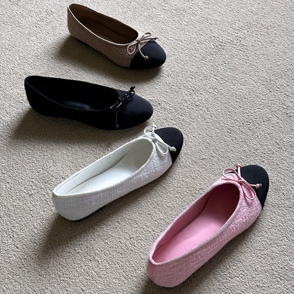 楽天市場】バレエシューズ パンプス りぼん リボン ツイード キャップ