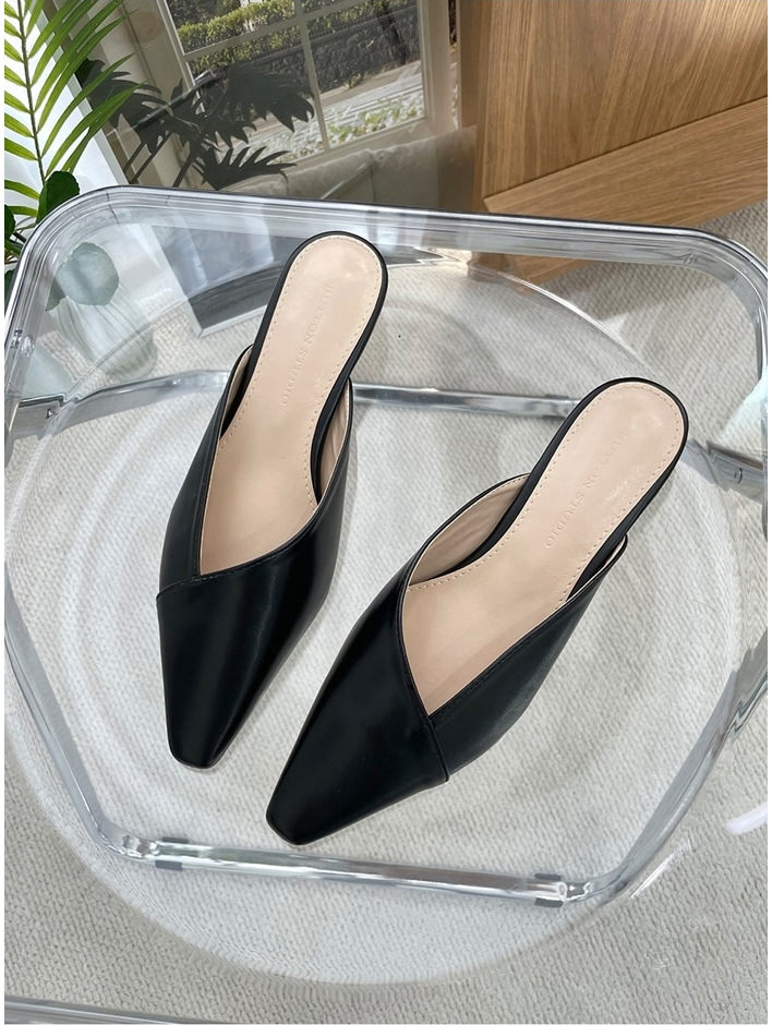 楽天市場】ミュール サンダル ポインテッドトゥ フラット レディース