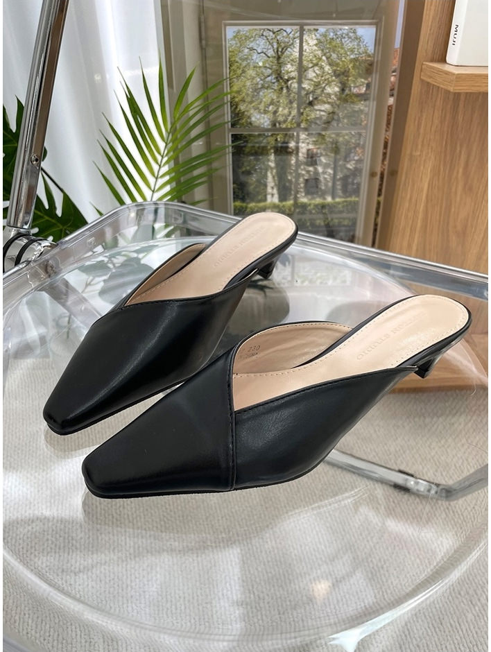 楽天市場】ミュール サンダル ポインテッドトゥ フラット レディース