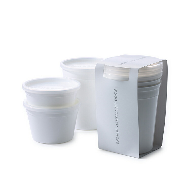 楽天市場】ディーンアンドデルーカ フードコンテナ ホワイト3コセット