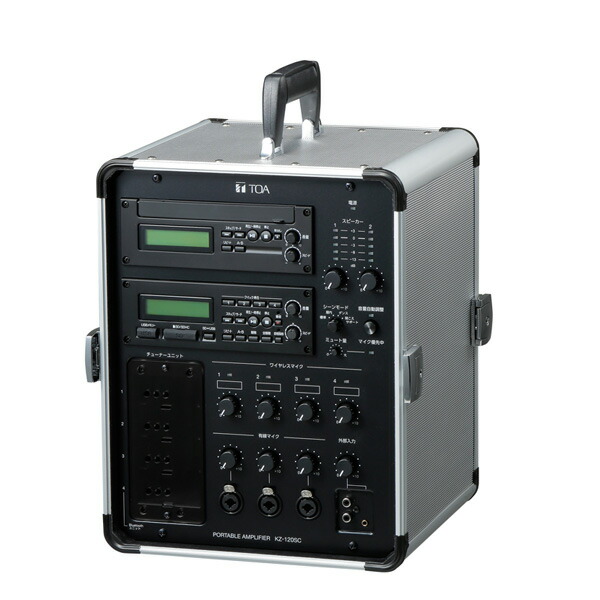 楽天市場】KZ-120SC TOA 移動用PAアンプ 120W×2 SD／USBプレーヤー、CD