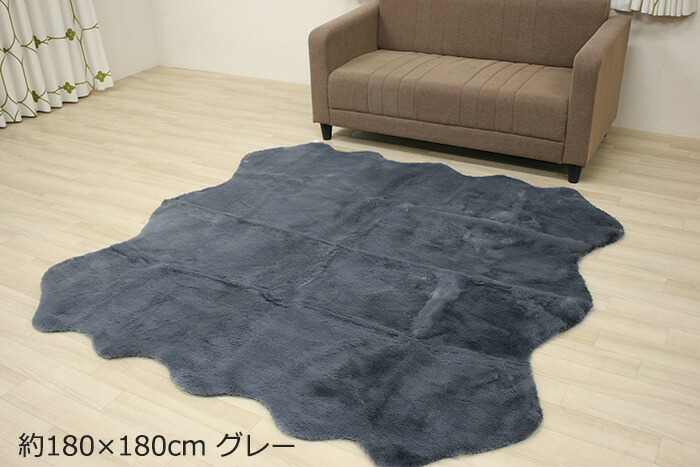 ムートンラグ ムートンラグ 180x180cm 180x180cm ムートンラグ