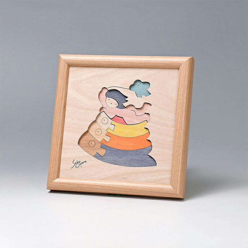 楽天市場】小黒三郎 五月人形 【 組み木絵 鯉のぼりと金太郎 】 国産