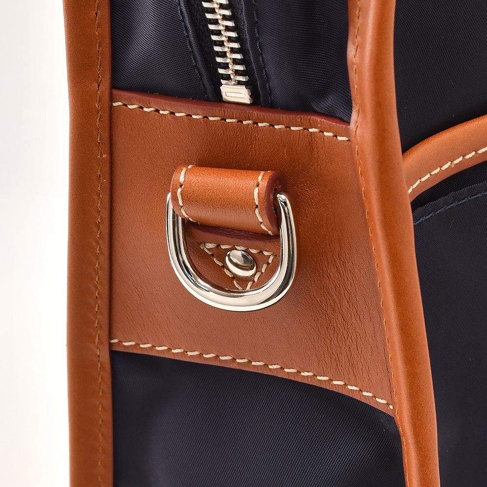 Felisi フェリージ ブリーフケース ネイビー ビジネスバッグ ブラウン