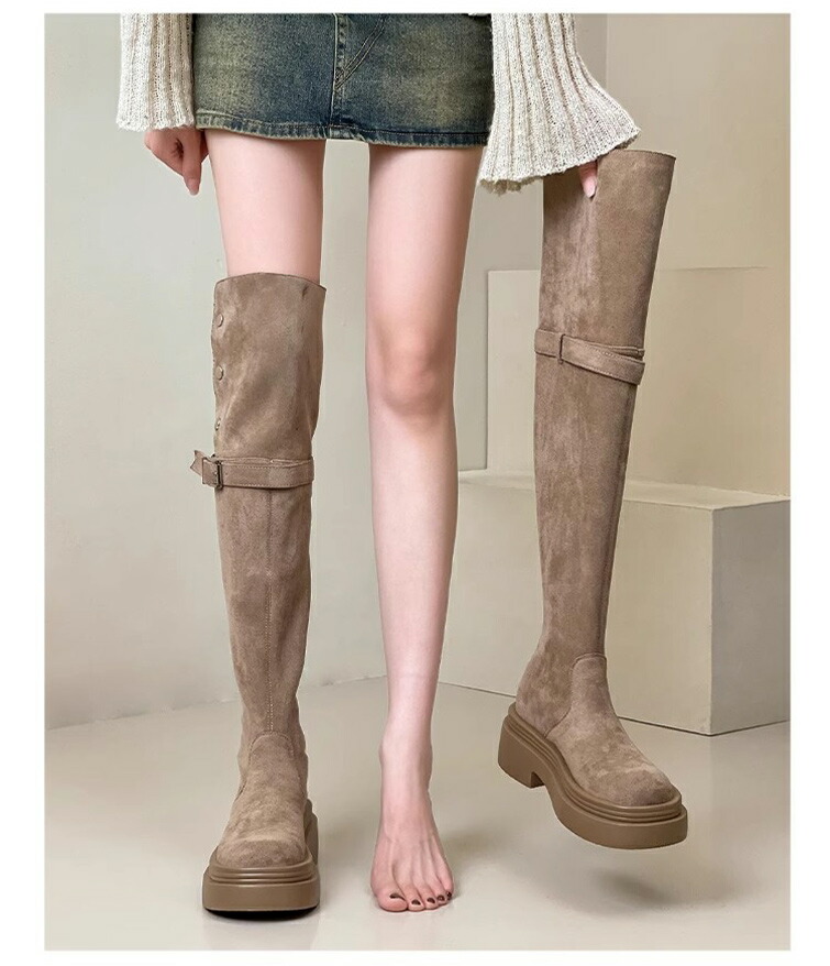 楽天市場】【10%OFFクーポン】4WAY ロングブーツ レディース スエード