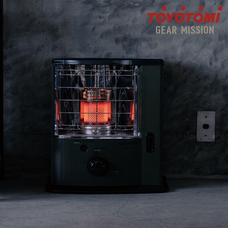 楽天市場】toyotomiトヨトミ 反射型石油ストーブ GEAR MISSON オリーブ