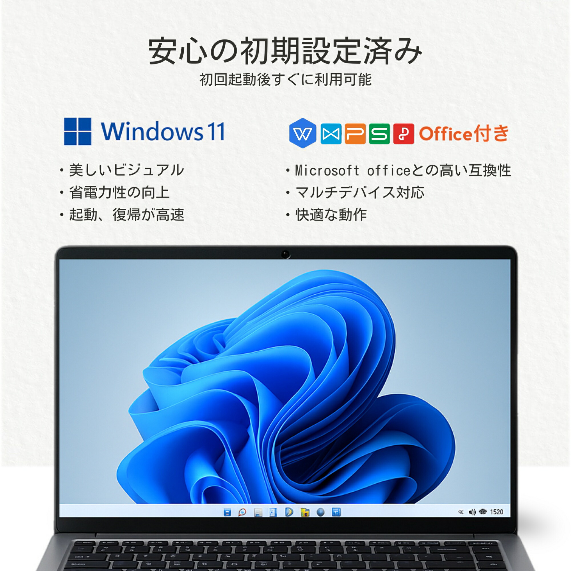 楽天市場】ノートパソコン Office付き windows11搭載 15インチ