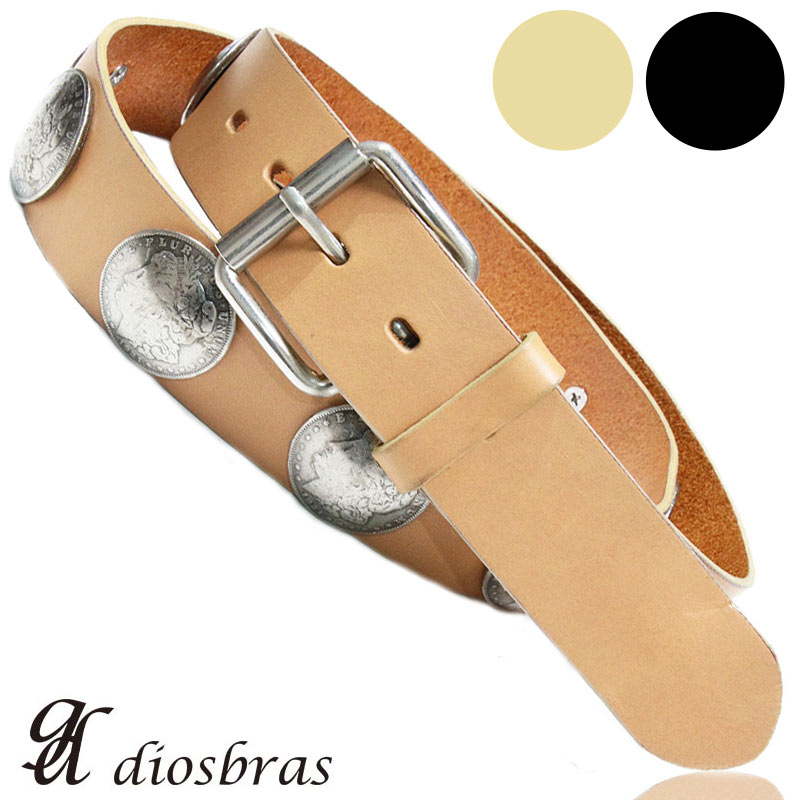 楽天市場】ベルト メンズ 本革 コンチョ バックル イーグルコイン