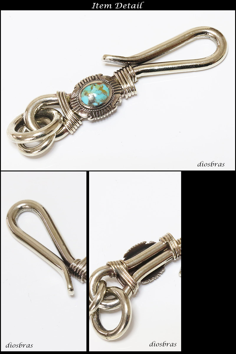 楽天市場】キーホルダー キーフック キーチェーン ターコイズ シルバー