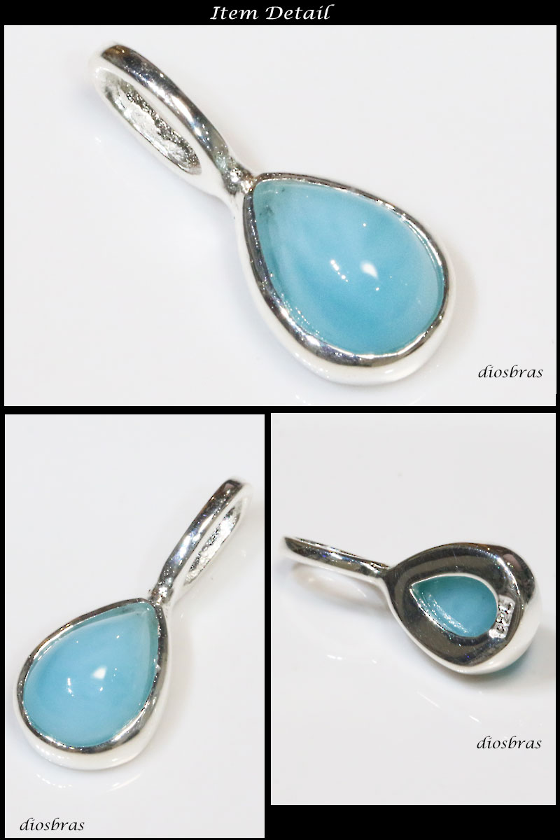 楽天市場】ラリマー ペンダントドミニカ産 オーバル ペンダント トップ