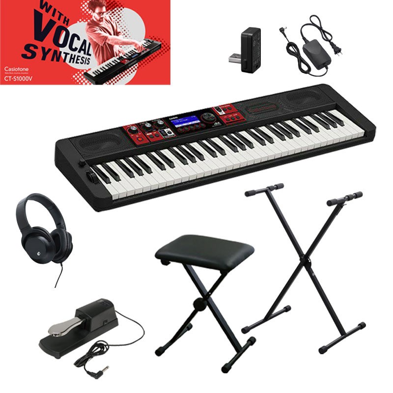 楽天市場】CASIO CT-S1000V(エントリーセットB) シンセサイザー・電子