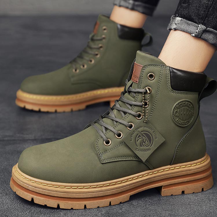 中国人民解放軍 編み上げブーツ 25-26cm 中国解放靴（中国軍キャンバス