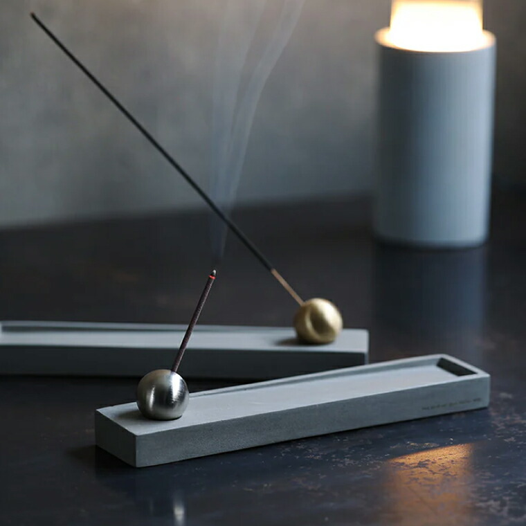 楽天市場】お香立て HUNT9 コンクリート インセンスホルダー Domenico