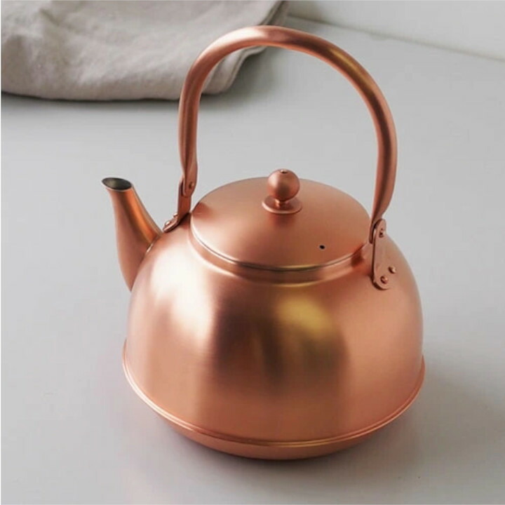 楽天市場】あす楽 東屋銅之薬缶2リットル[軽い銅製薬缶銅の薬缶銅の