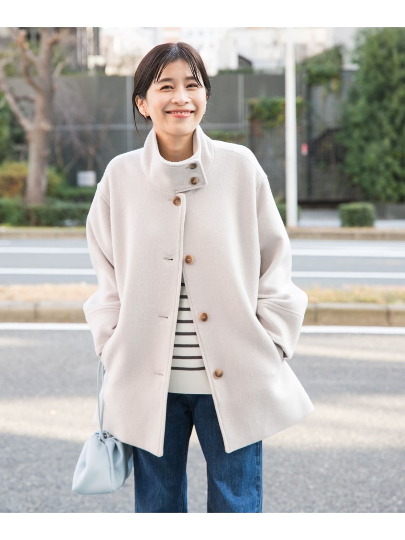 楽天市場】【SALE／50%OFF】スタンドカラーショートコート URBAN